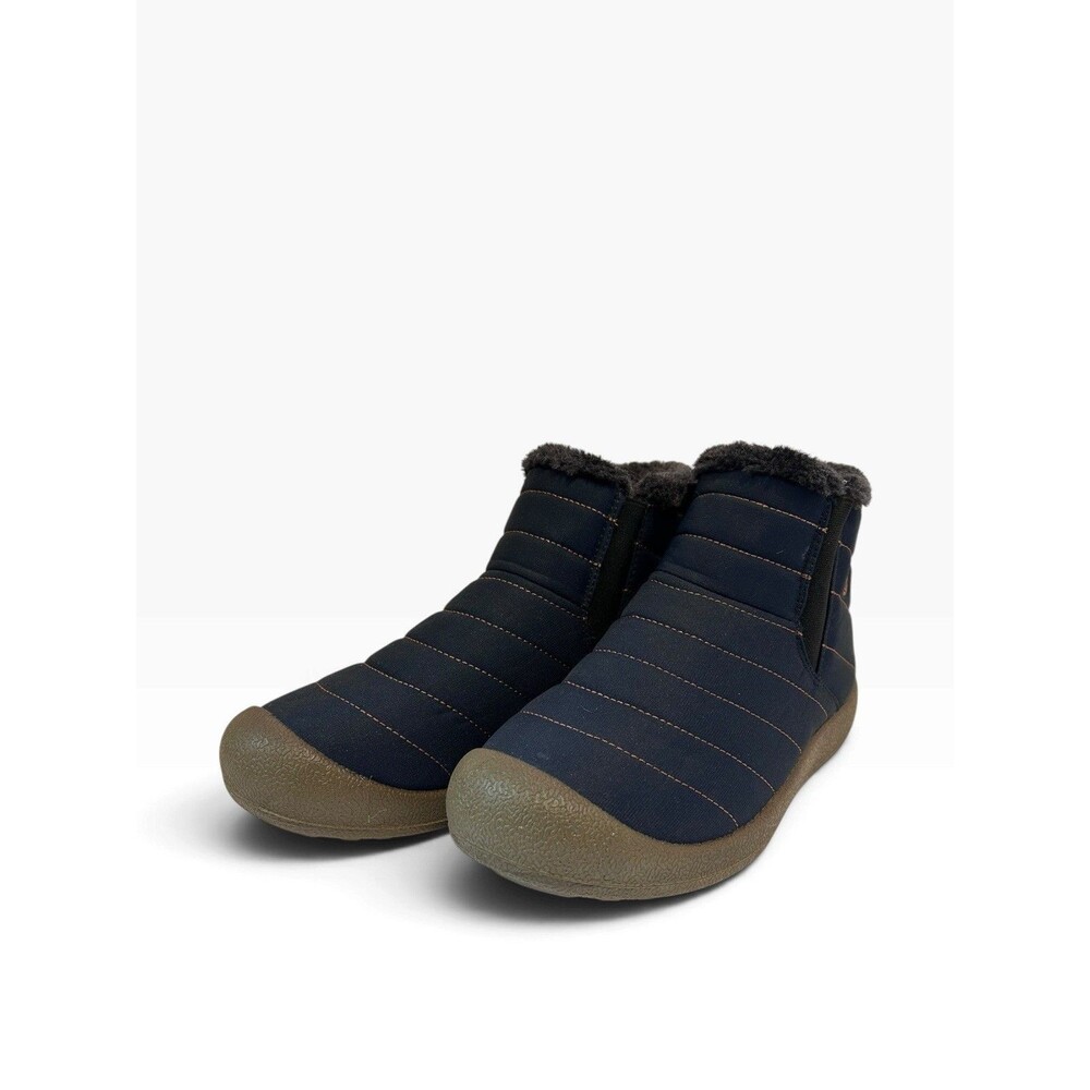 Hobibear Barefoot Winter Boots Womens Size 41 US 10 Navy Blue Quilted Booties